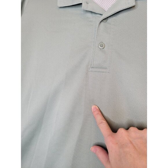 Columbia PFG Omni Shade Shirt Mens XL Green Polo Shooting Fishing Vented Outdoor - Picture 11 of 13